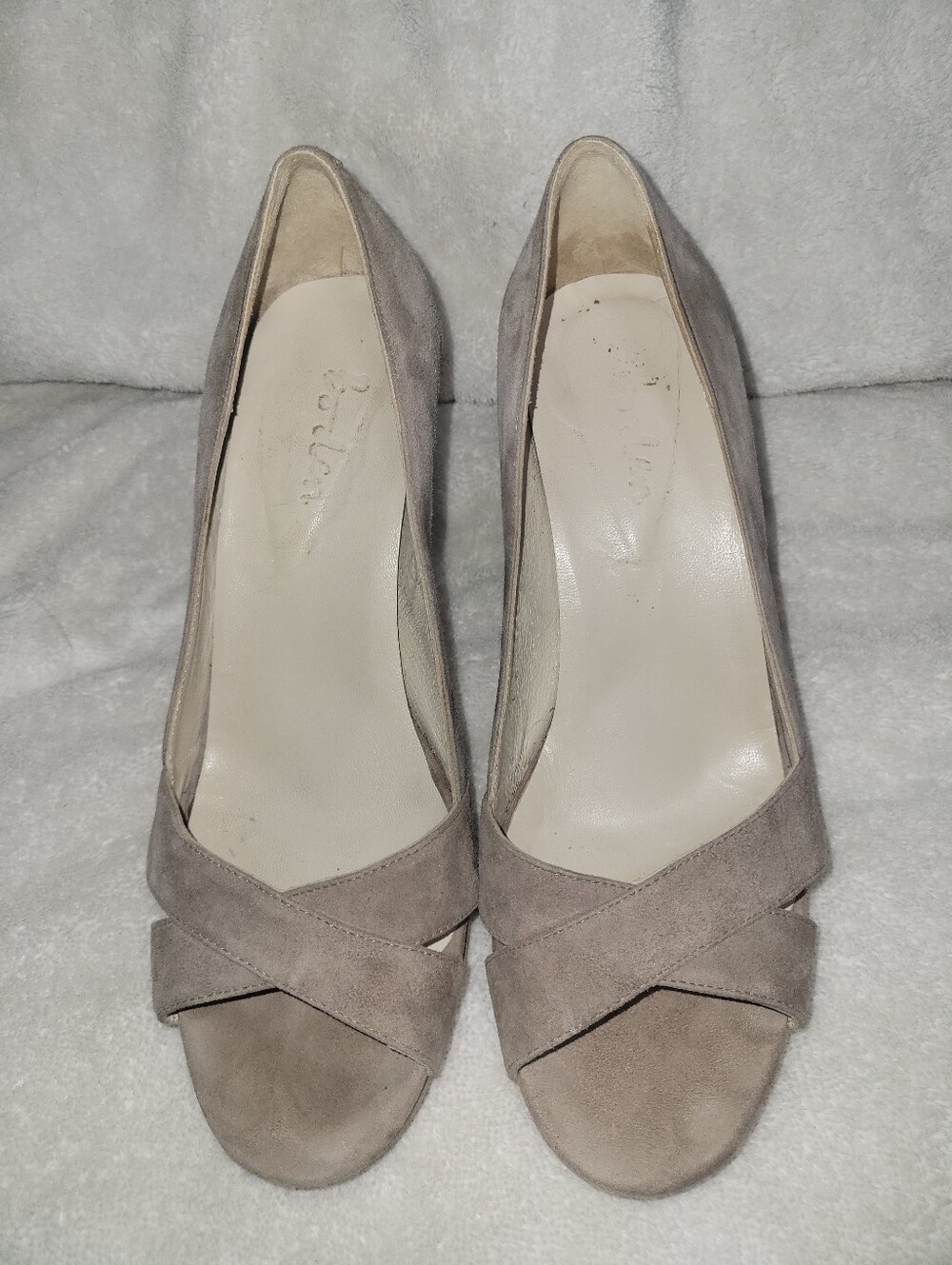 Boden Tan Suede Heels Size 38